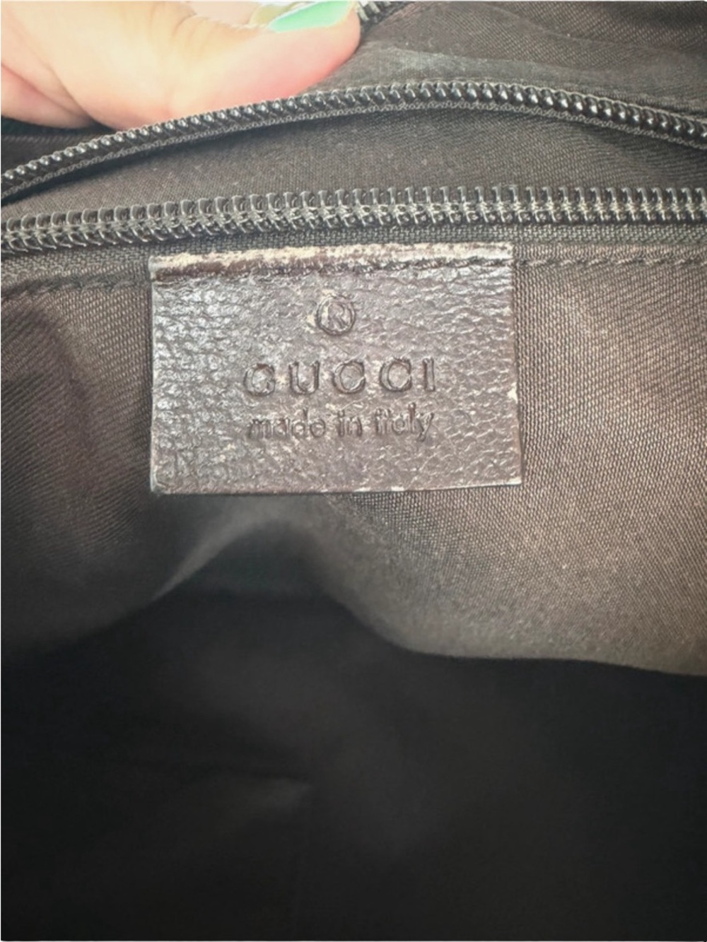 🔥 Authentic Gucci Beige GG Canvas Hobo Bag with Green-Red Web strap half moon - Picture 8 of 16